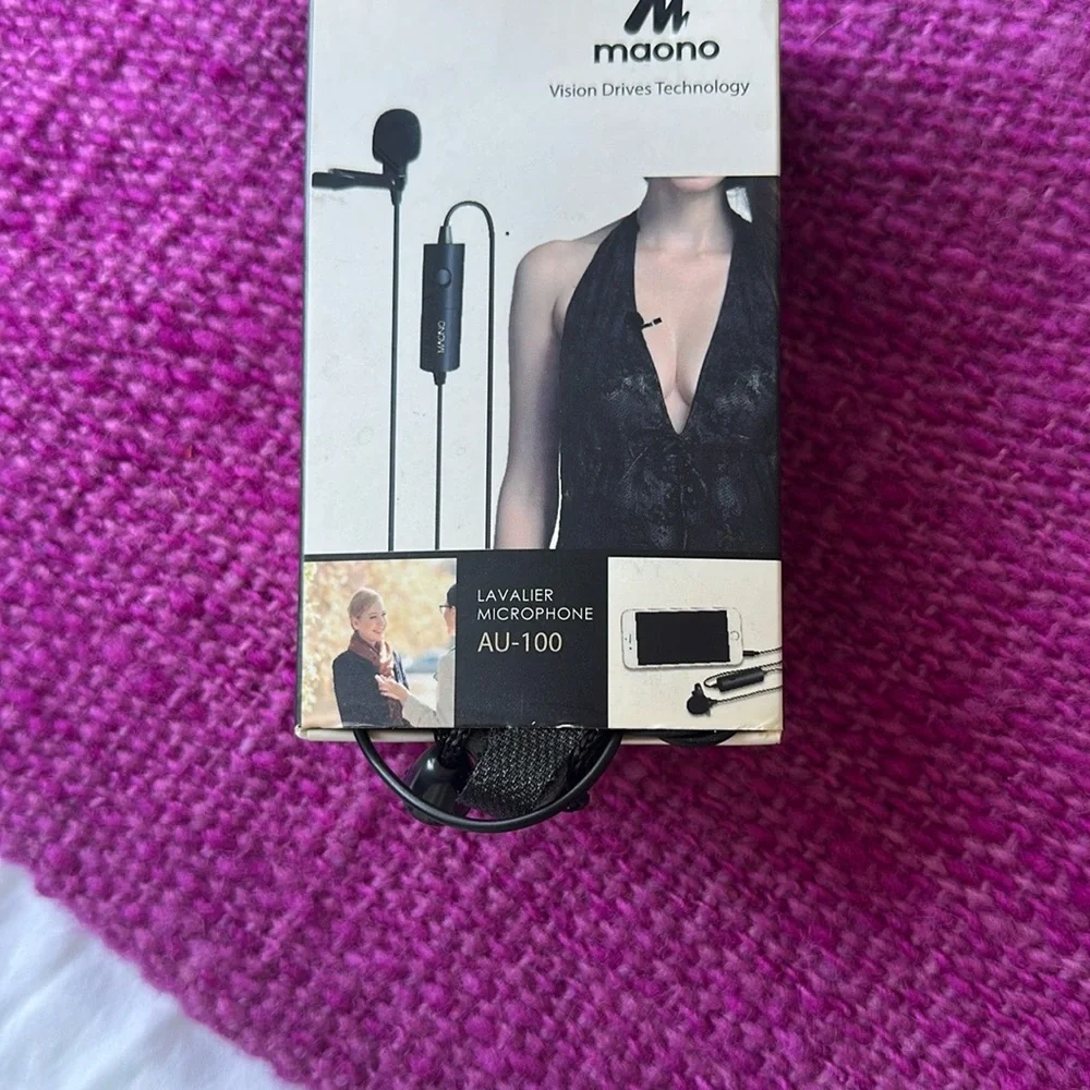 AU-100 Lavalier Microphone - Black